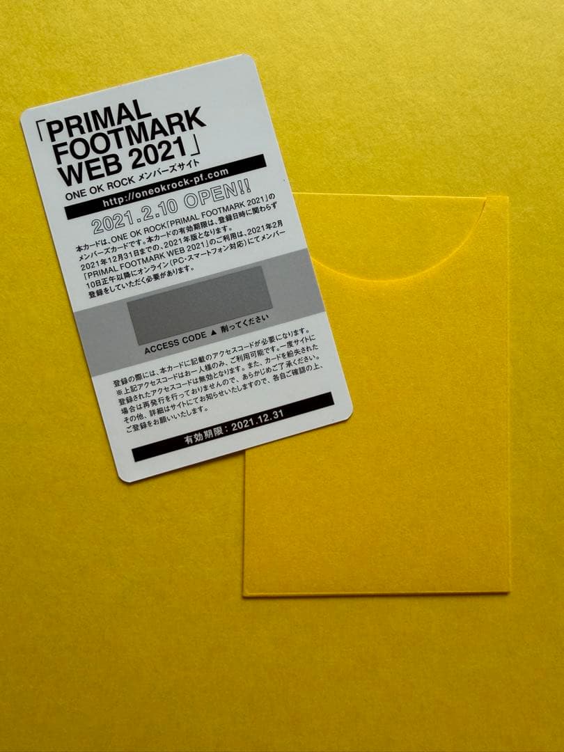 ONE OK ROCK PRIMAL FOOTMARK #3～#11セット