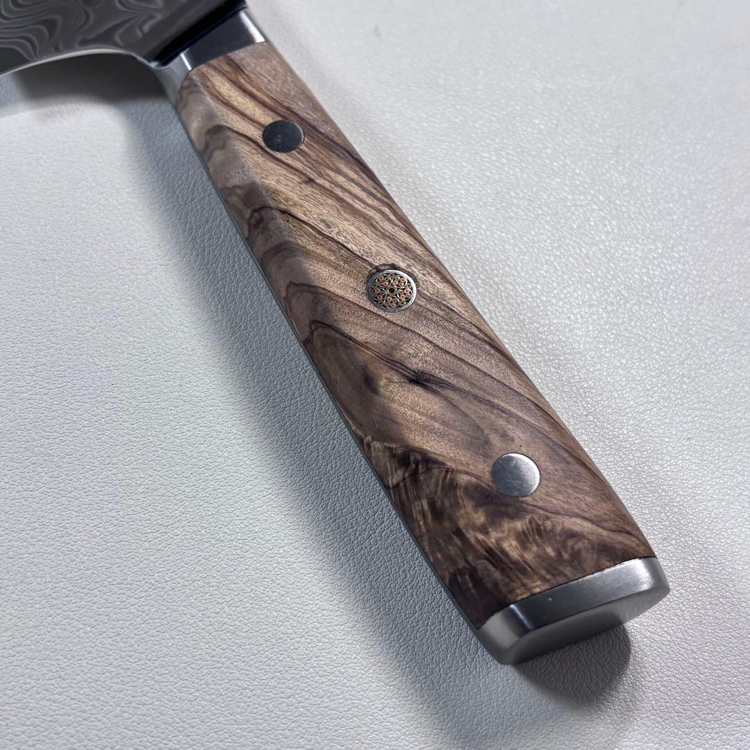 210mm ダマスカスシェフナイフ ダマスカス牛刀　切れ味抜群