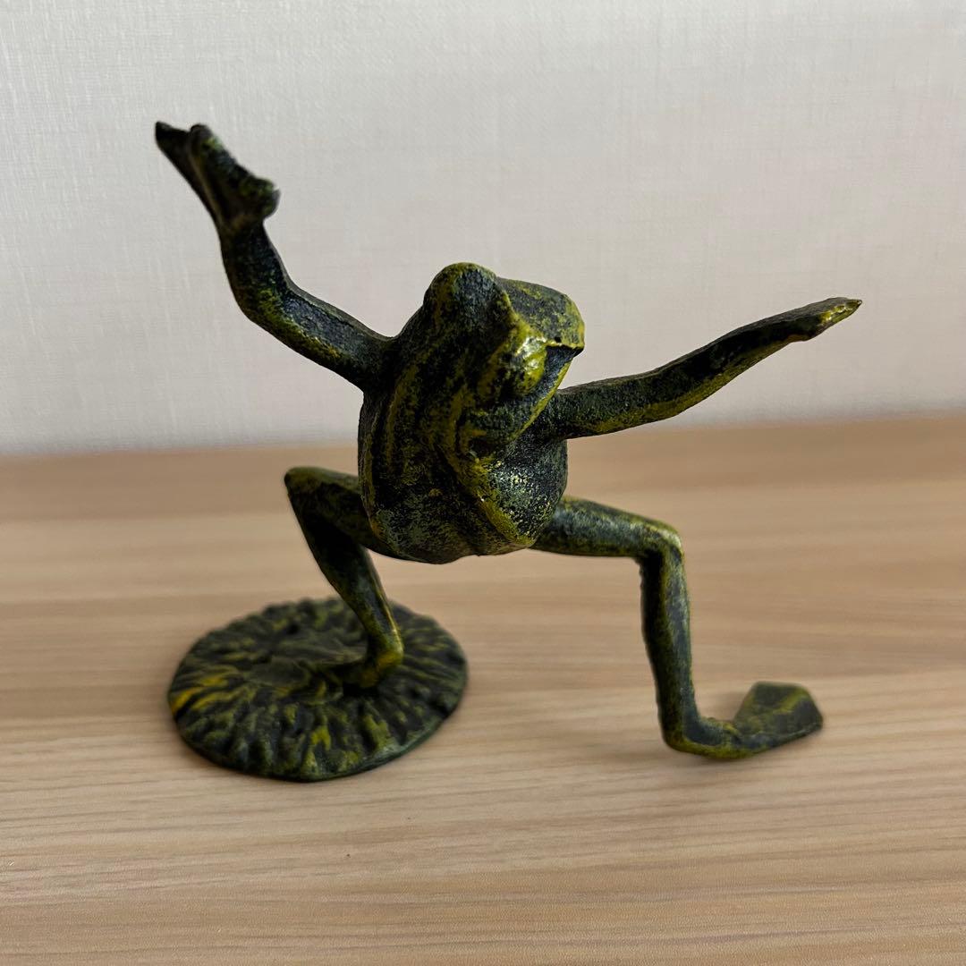 カエル　鋳物　鉄器　置物　セット　縁起物