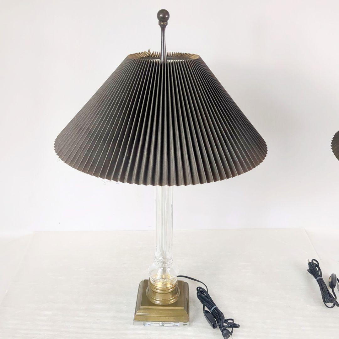 クラシック ガラスベース　フロアランプ 2個セット