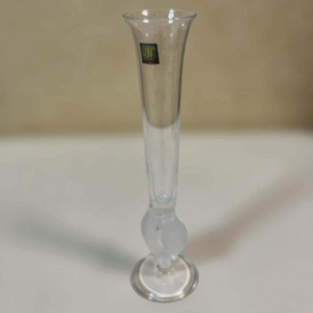 HOYACRYSTAL 透明ガラス 一輪挿し