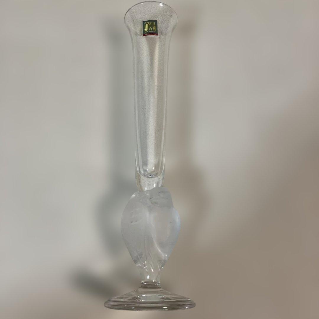 HOYACRYSTAL 透明ガラス 一輪挿し