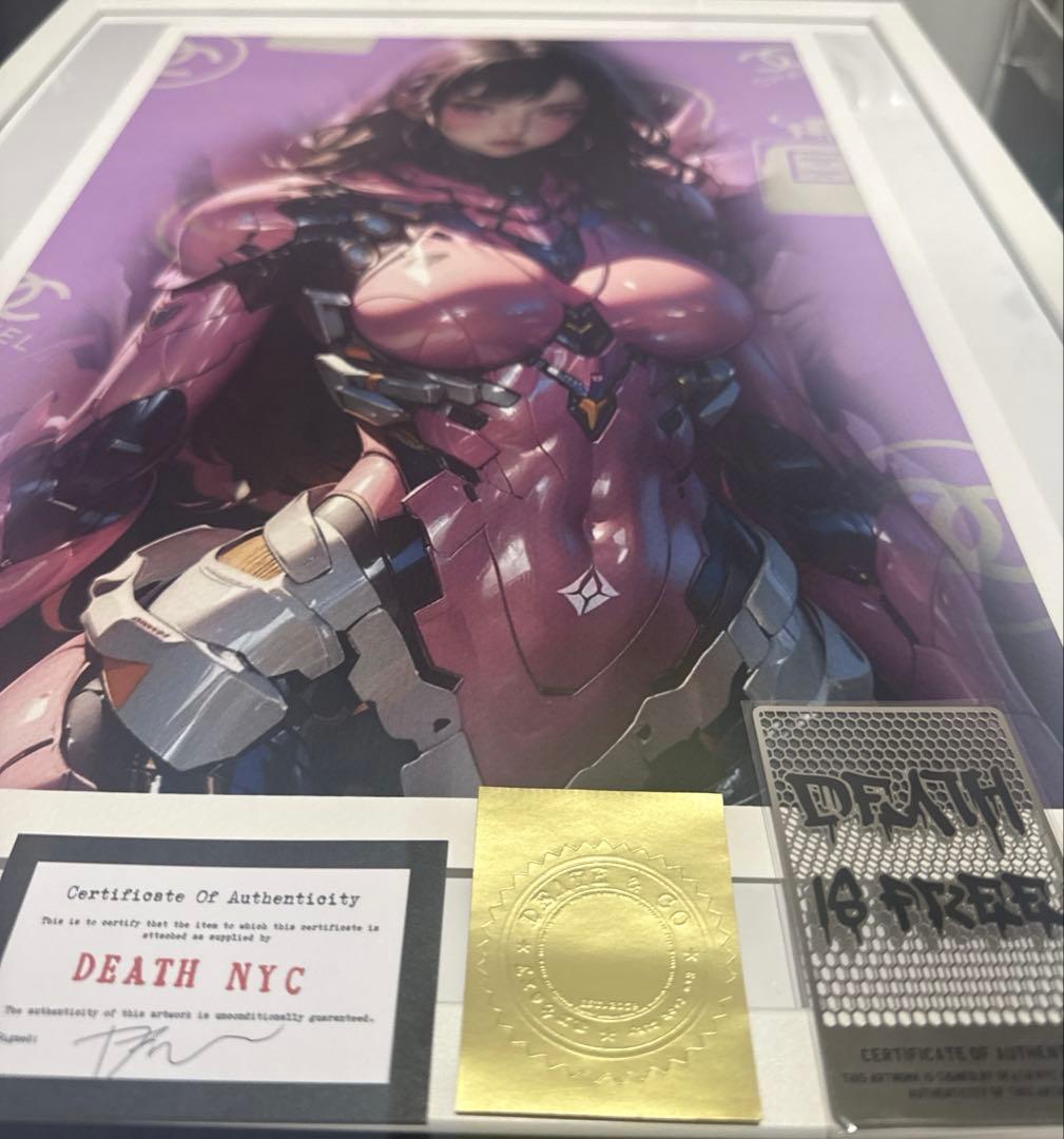 death nyc 世界100枚限定 女の子　現代アートポスター
