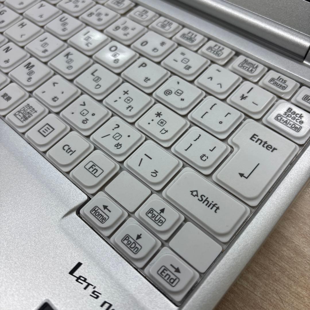 【良品】Panasonic Let's note シルバー ノートPC
