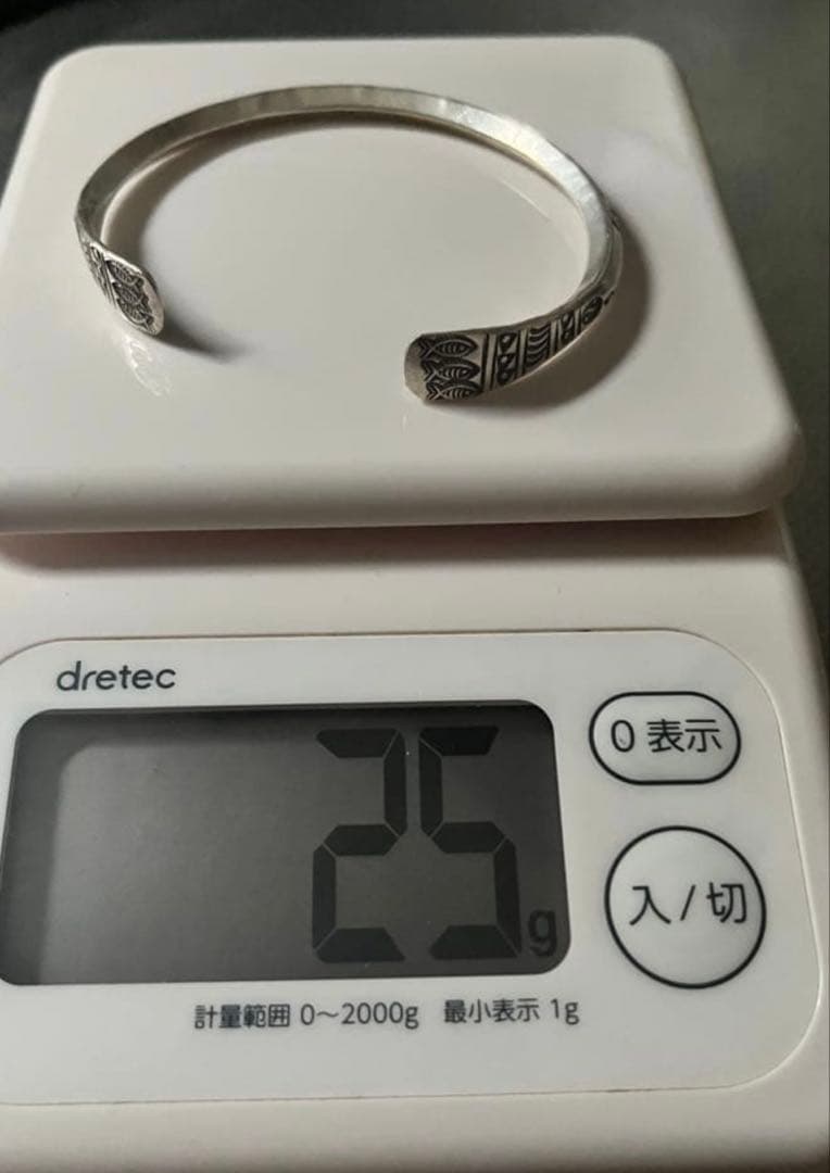 シルバー925 カレンシルバー　ブレスレット　　バングル