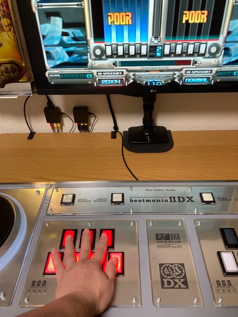 beatmania DAOコン　RED 新基板　コントローラー