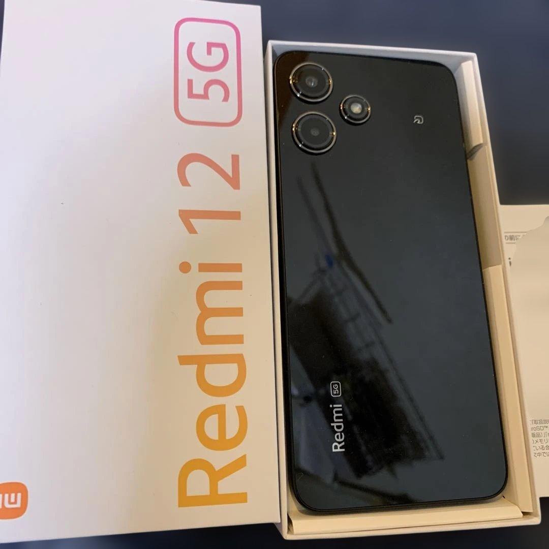 Xiaomi Redmi 12 5G 本体 ブラック 128GB シャオミ