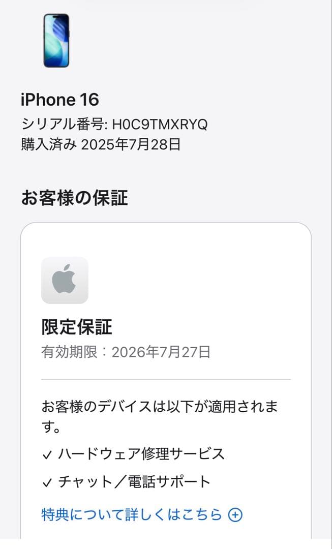 iPhone 16 128GB ブラック MYDQ3VC/A カナダ版