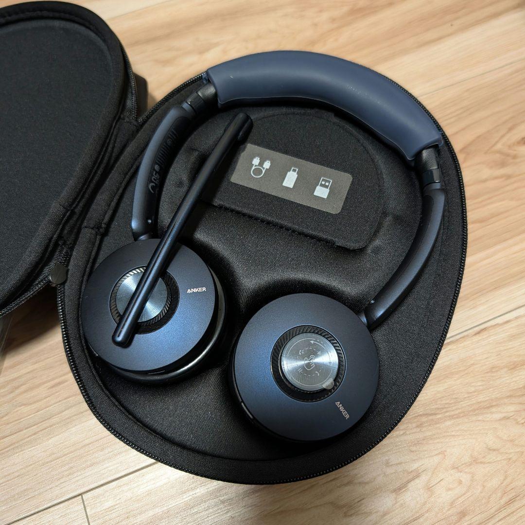 Anker PowerConf H700 ヘッドセット 充電スタンド付