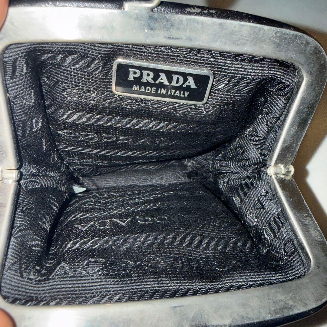PRADA プラダ がま口財布 ブラック