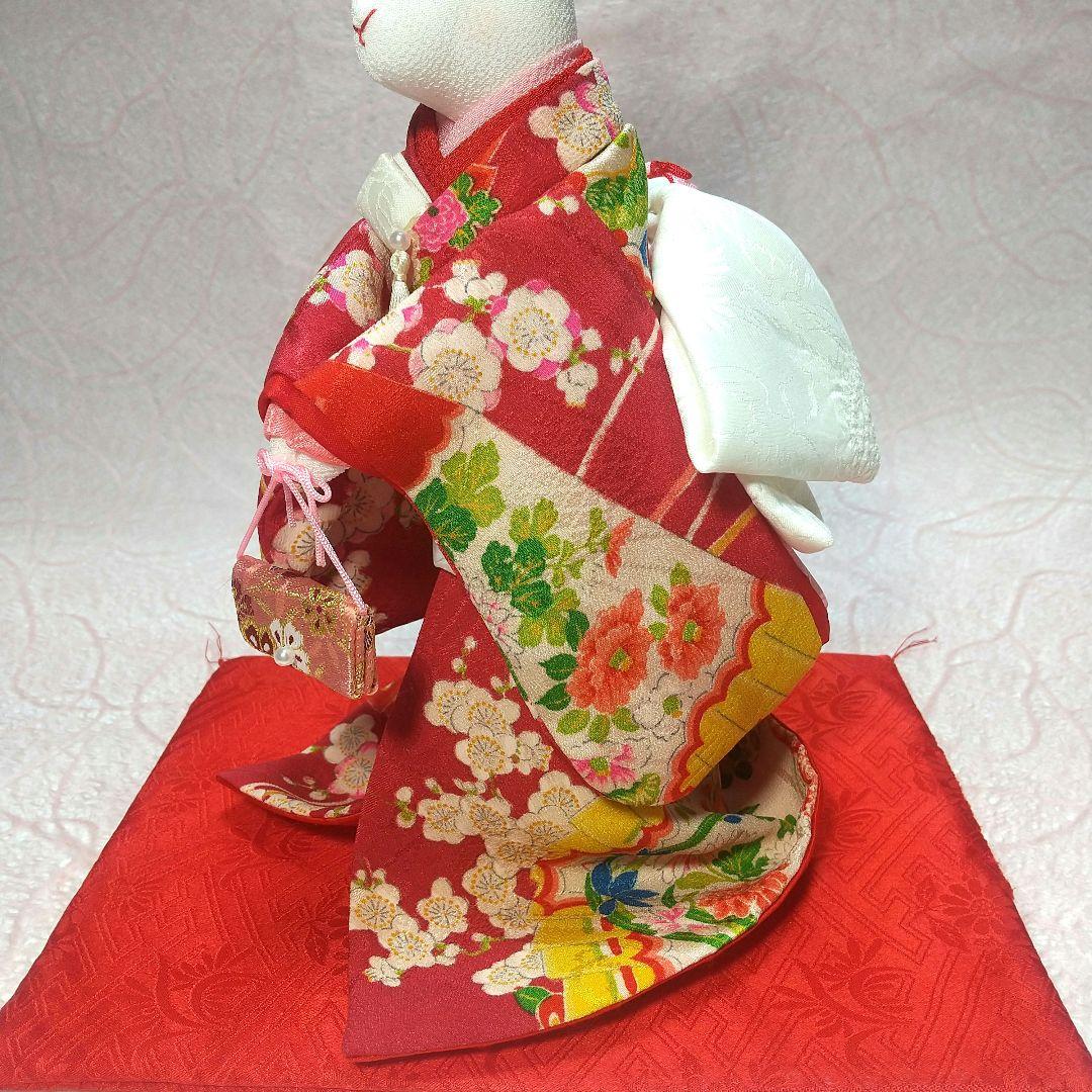 ちりめん細工 うさぎの新郎新婦