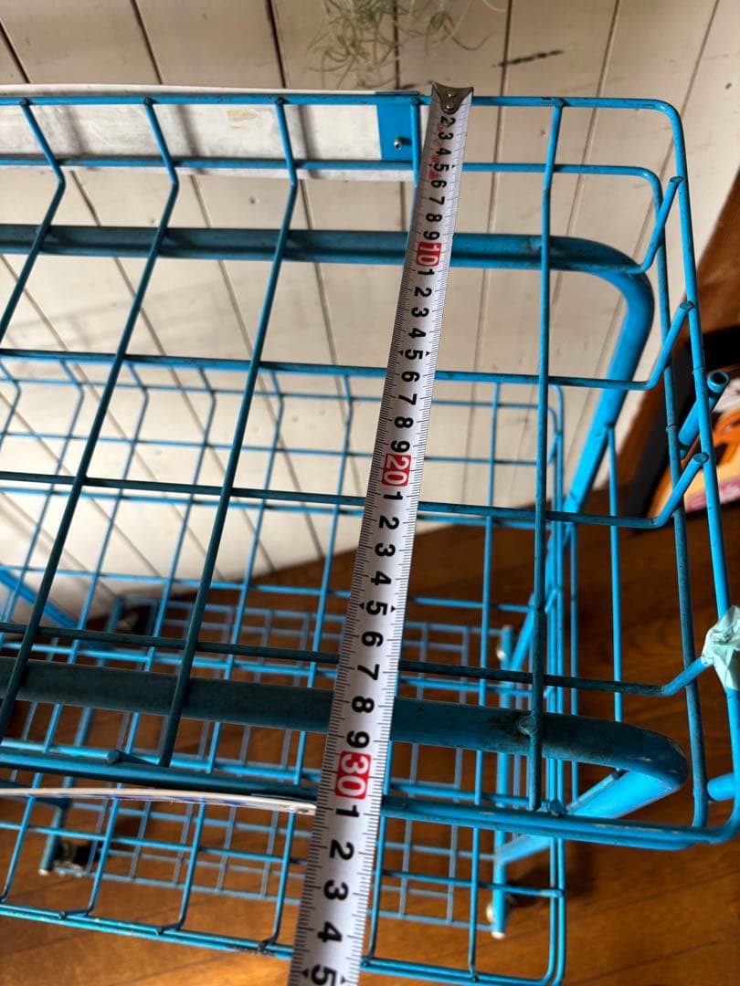 昭和レトロ サントリー　ビール　ワゴン キャスター付 店舗什器 スチールラック