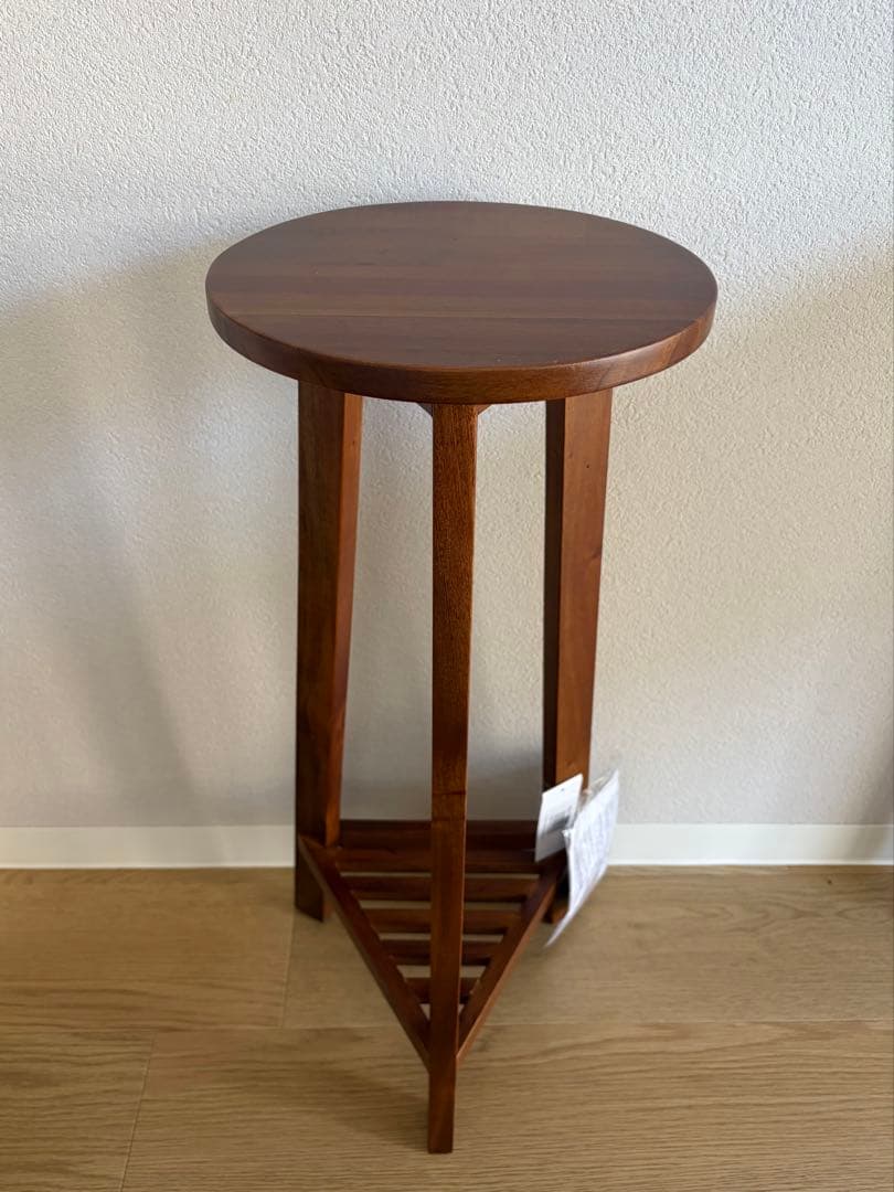 新品　プランターベースM ブラウン　木製　植物台