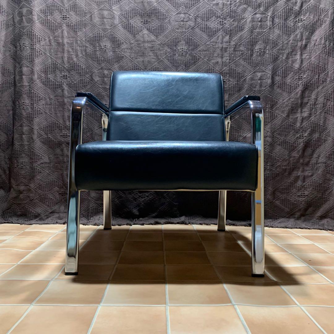 【美品】イージーチェア アームチェア ミッドセンチュリー インダストリアル