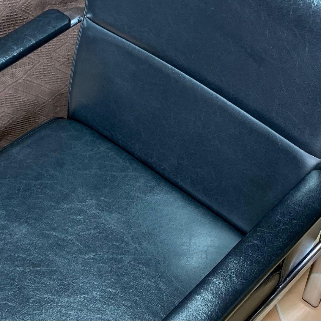 【美品】イージーチェア アームチェア ミッドセンチュリー インダストリアル