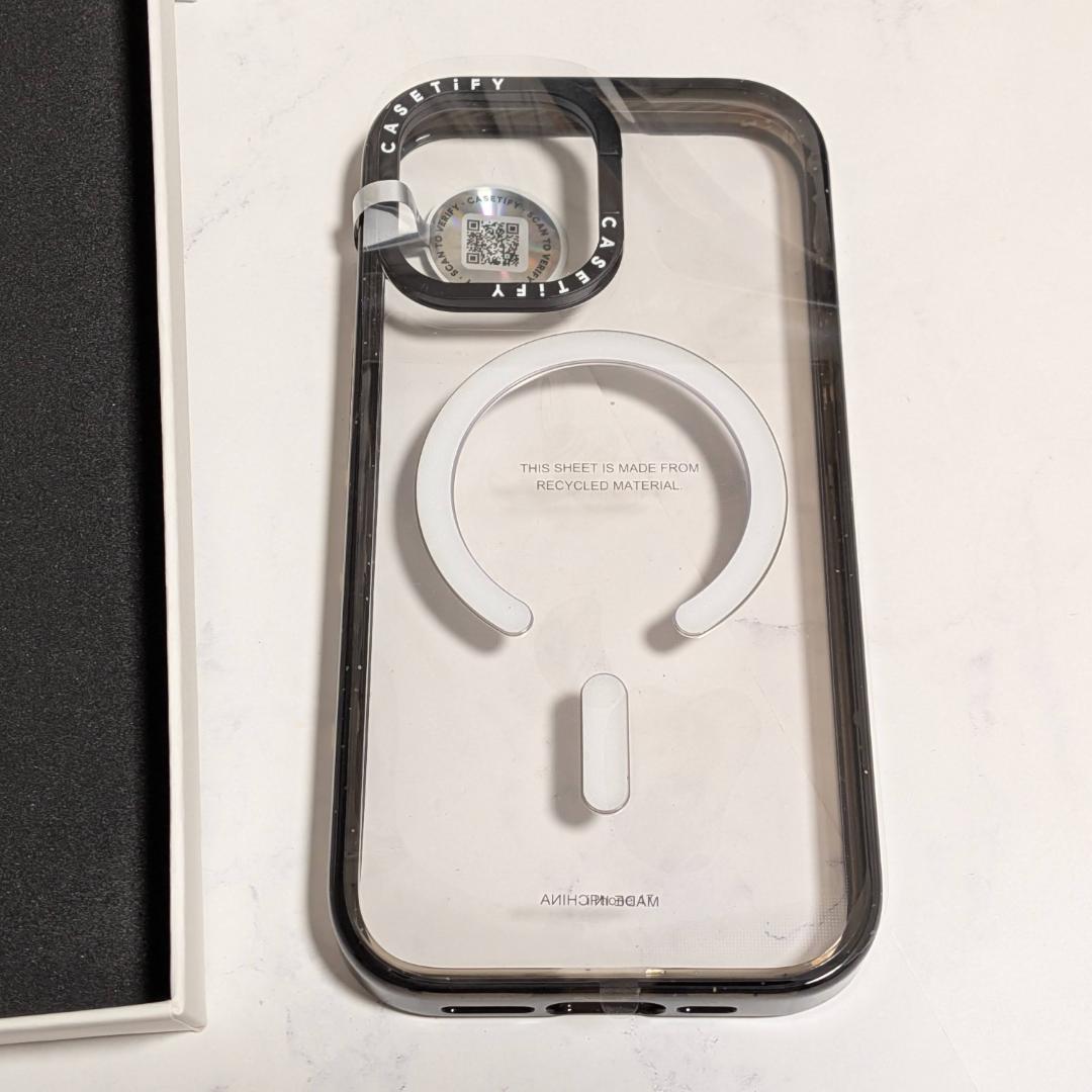 CASETiFY インパクトリングスタンド iPhone 17 クリアブラック