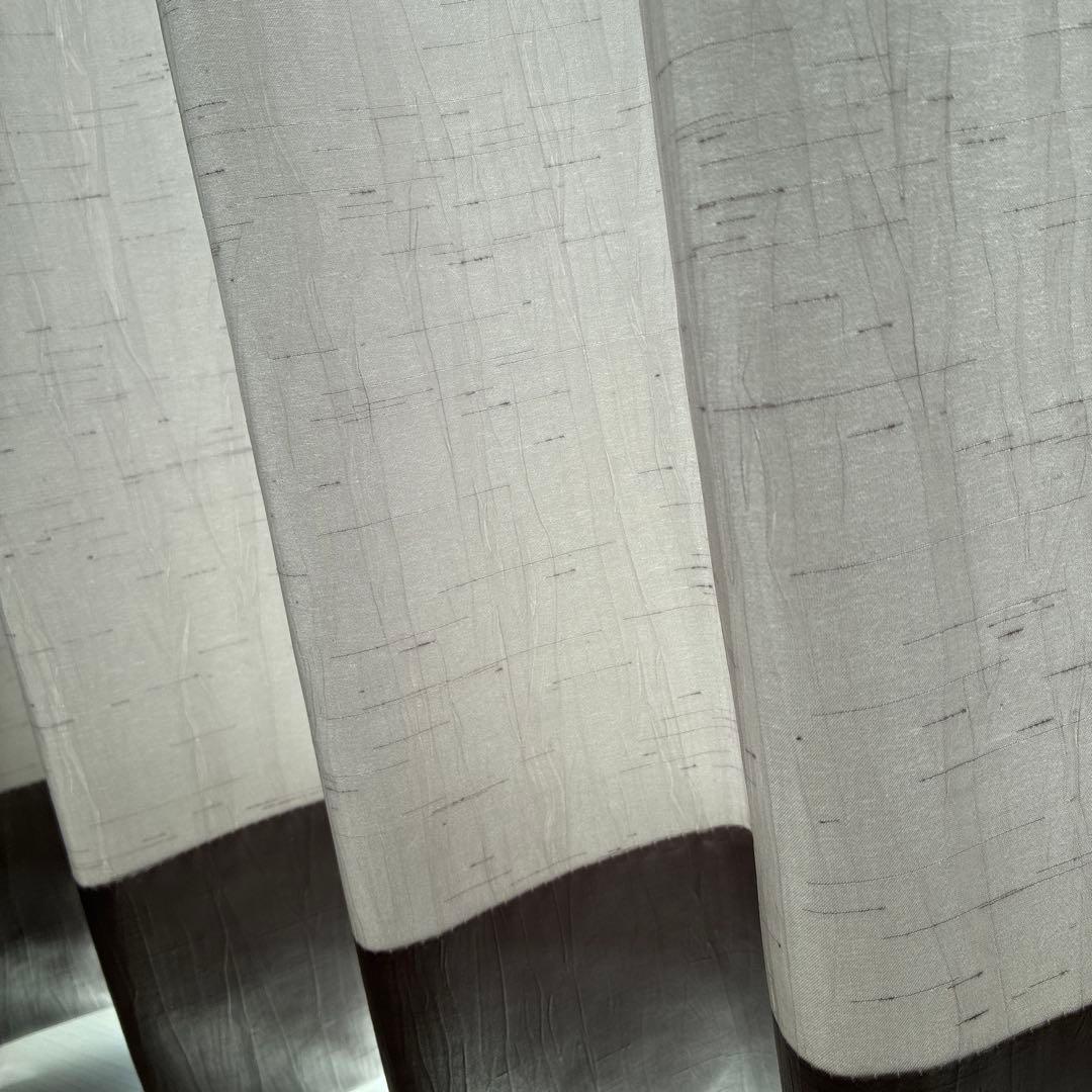 シルクカーテン グレー