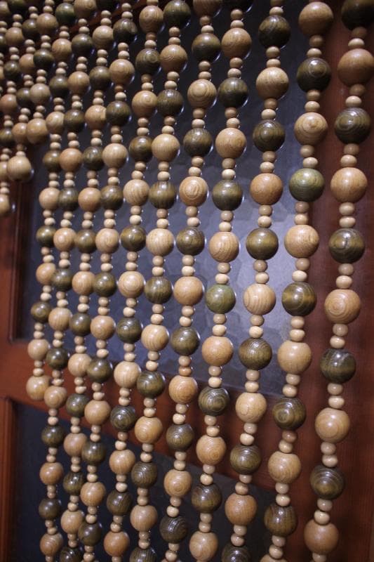 珠のれん　木玉暖簾　昭和レトロ　レトロポップ　当時物　①