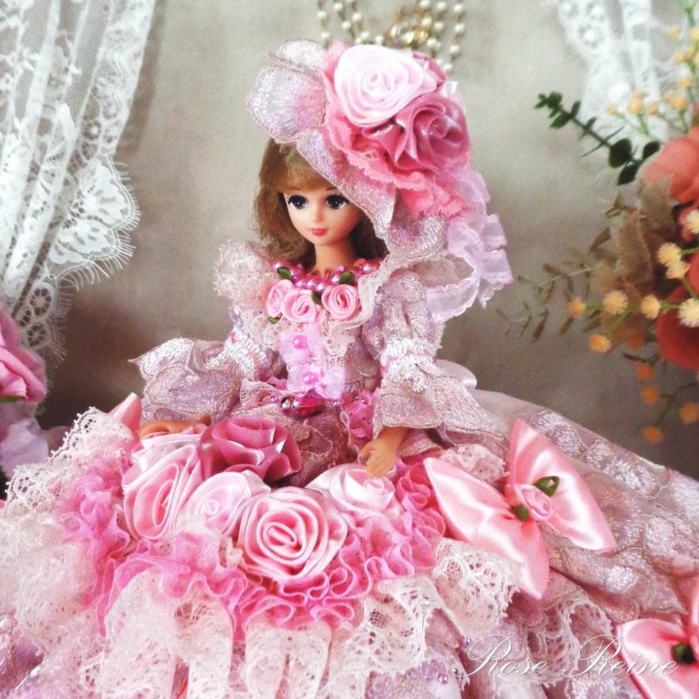 ベルサイユの薔薇 クラシカルロマンス ニュアンスピンクのフリルドールドレス