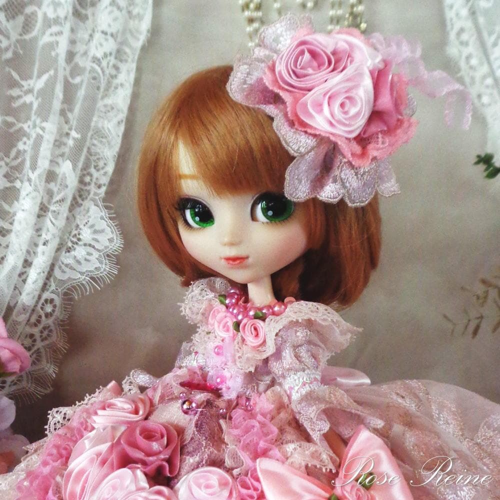ベルサイユの薔薇 クラシカルロマンス ニュアンスピンクのフリルドールドレス