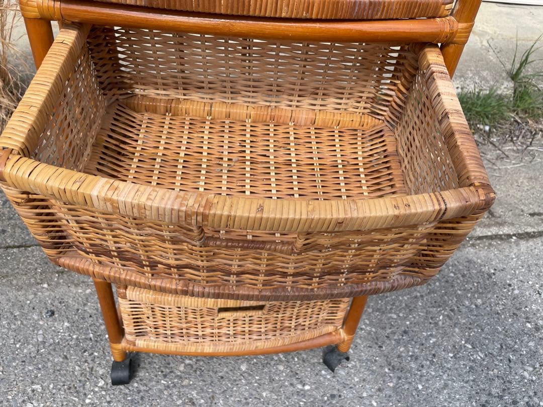 ラタン　チェスト4段　引き取りの場合送料5000円値引き