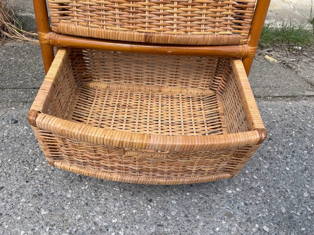 ラタン　チェスト4段　引き取りの場合送料5000円値引き