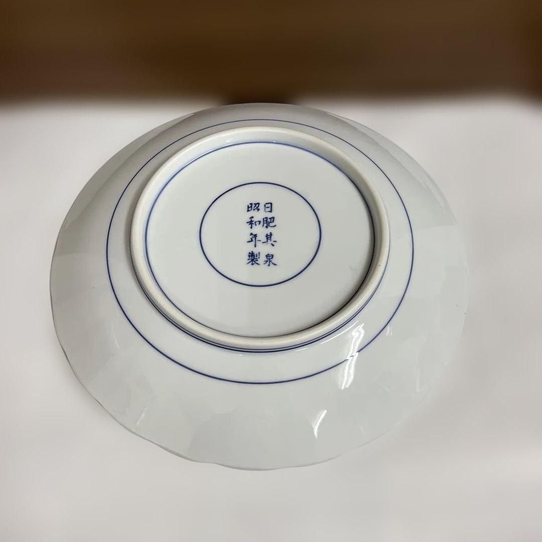 賞美堂本店 有田焼 日肥其泉作 献上手古伊万里　盛皿 大皿 昭和年製　希少レア