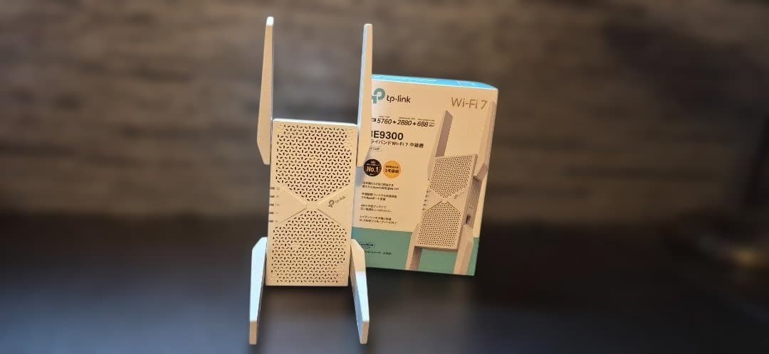 tp-link RE 655BE BE9300 トライバンドWi-Fi 7中継器