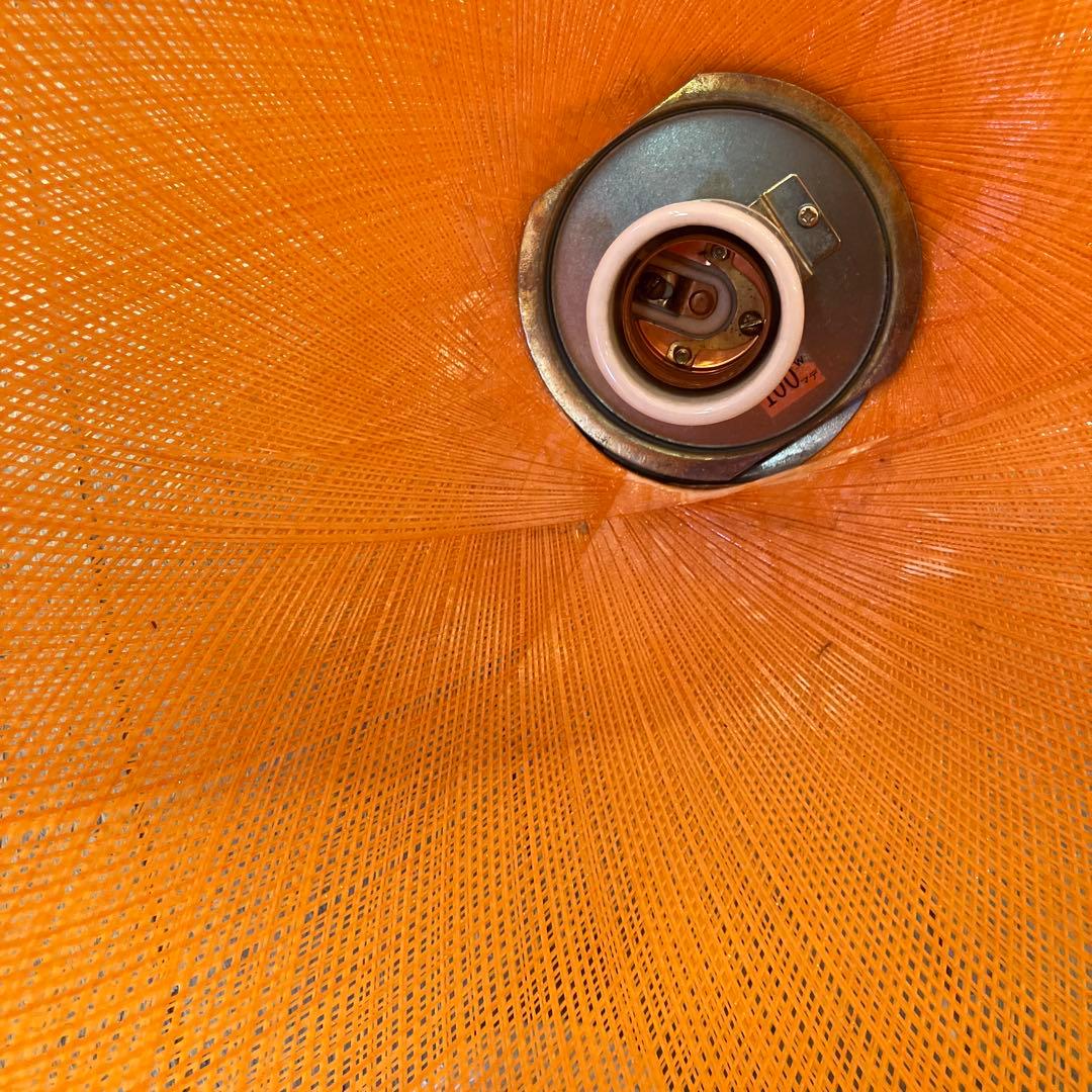 昭和レトロ 東芝 TOSHIBA ペンダントライト IP-6175 オレンジ