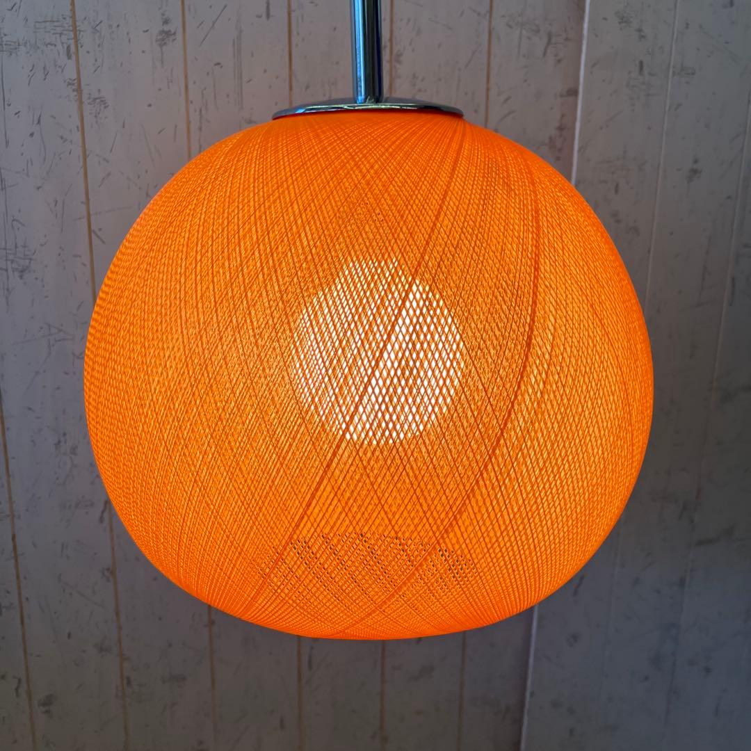 昭和レトロ 東芝 TOSHIBA ペンダントライト IP-6175 オレンジ