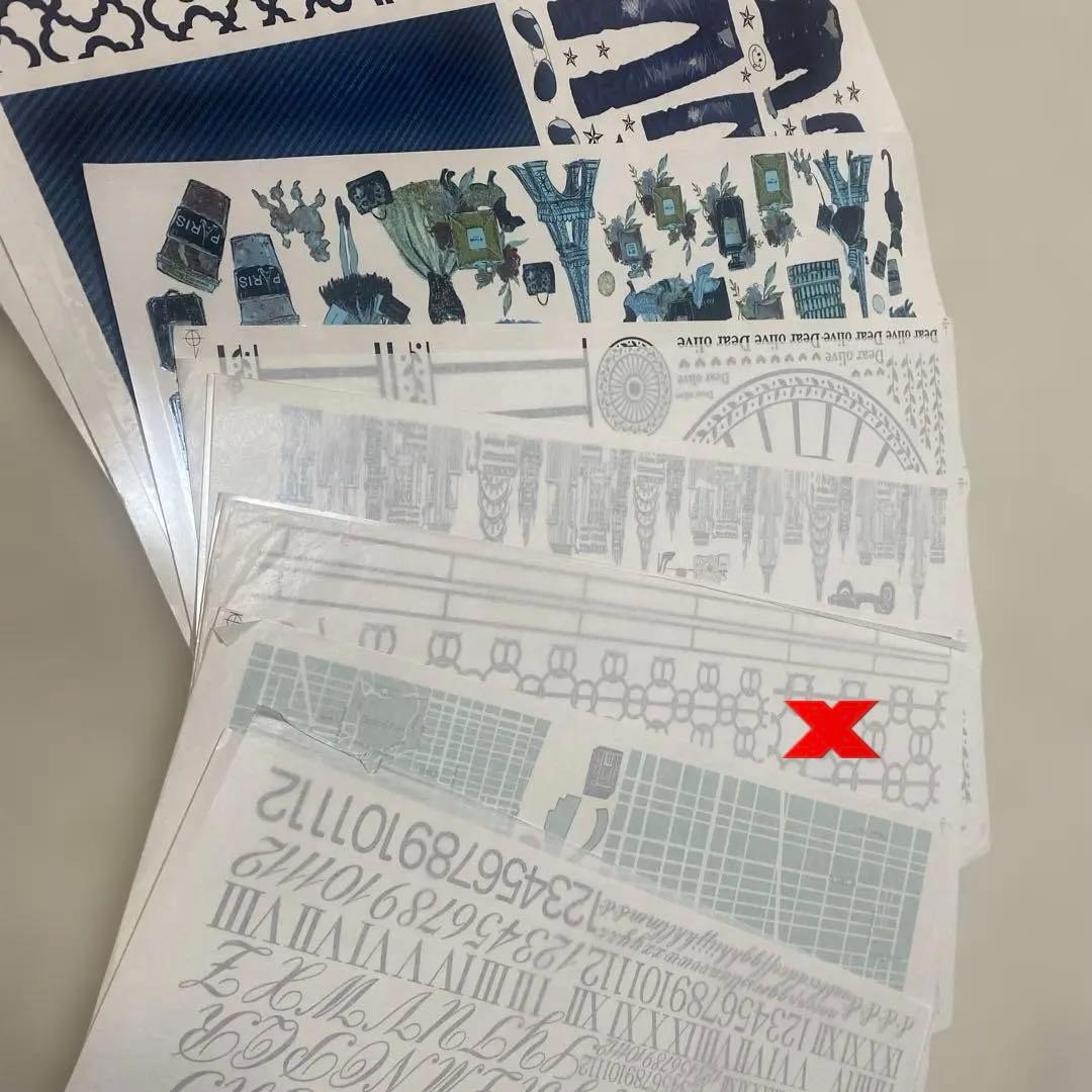 ポーセラーツ転写紙11枚セット