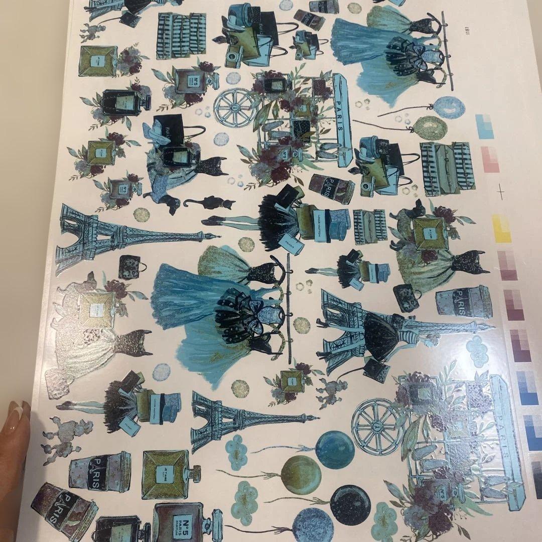 ポーセラーツ転写紙11枚セット