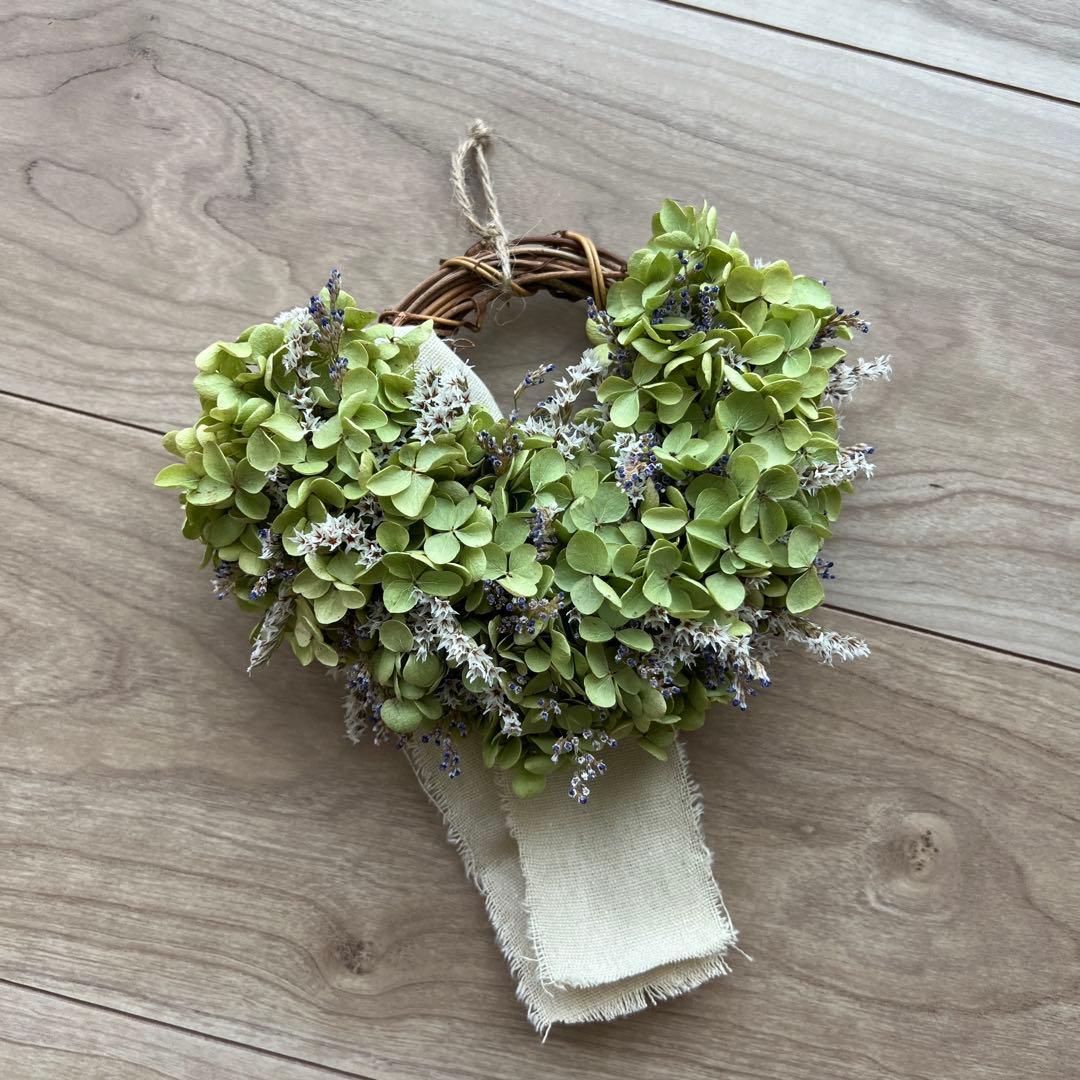 * * 初夏のリース アナベル ミニハーフリース くすみカラー ラッピング無料