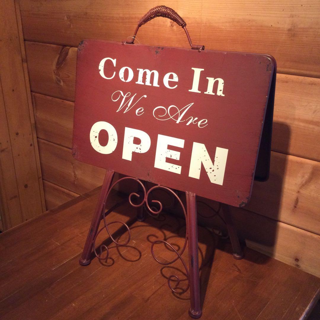 アメリカンカントリー雑貨　オープンクローズ　サイン　看板
