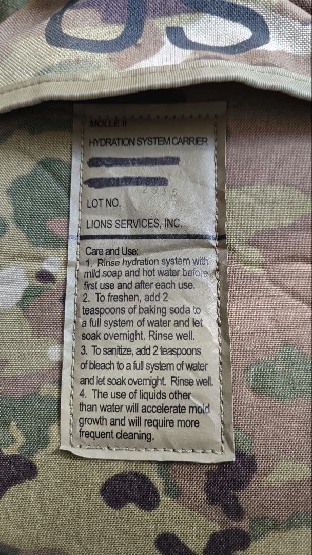 ハイドレーション マルチカム US 米軍 OCP CAMELBAK