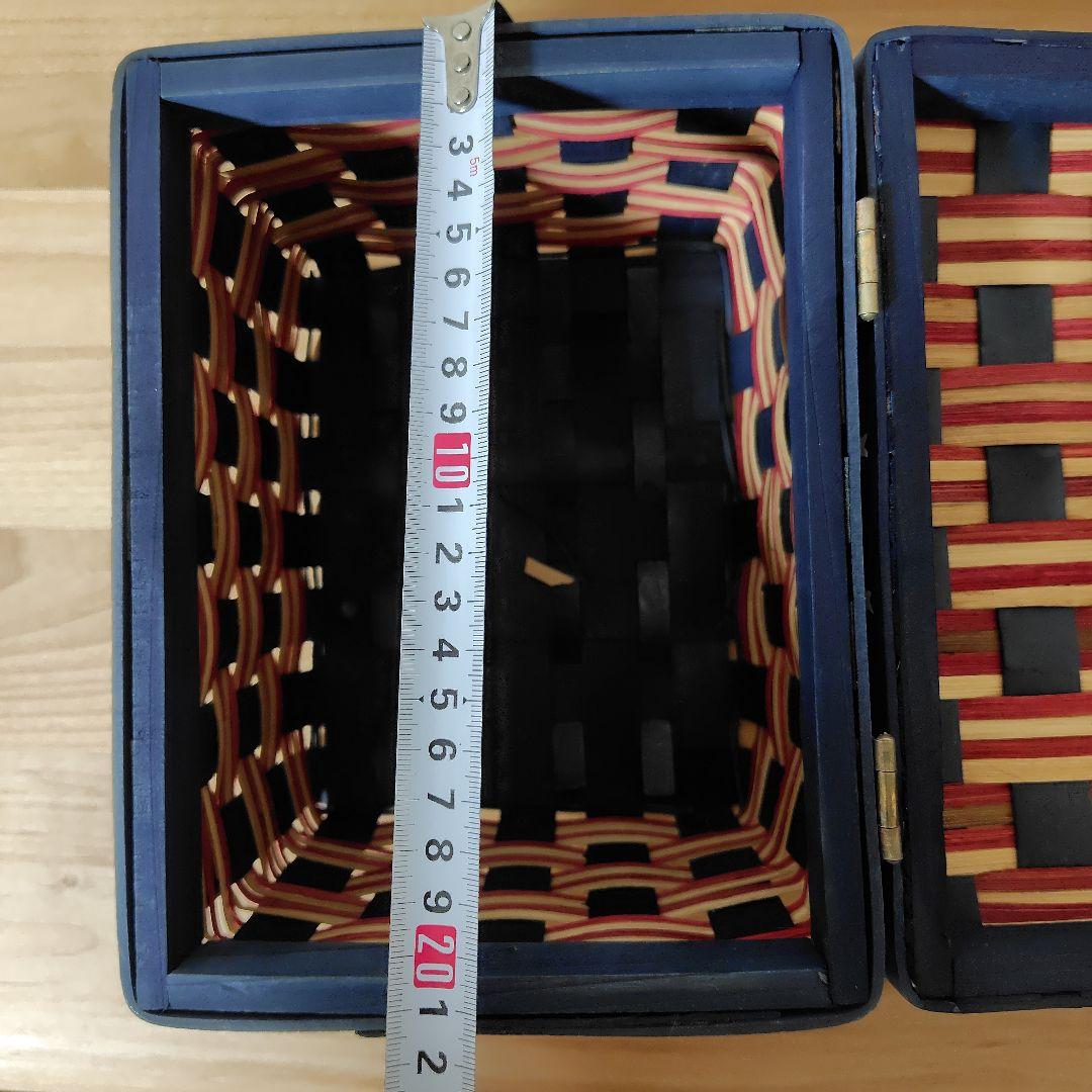 カゴ　バスケット　星模様　蓋付きバスケット　収納用　5個セット