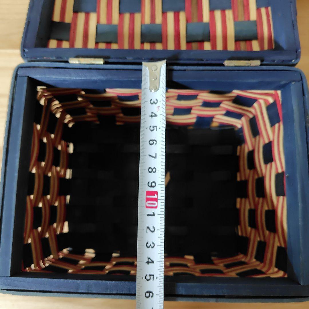 カゴ　バスケット　星模様　蓋付きバスケット　収納用　5個セット