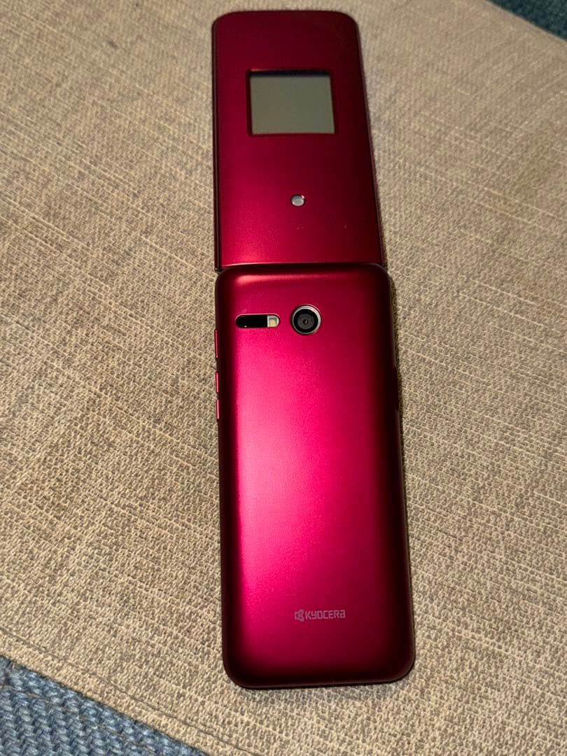 ⭐️美品⭐️かんたんケータイライト　KYF43 レッド/京セラ