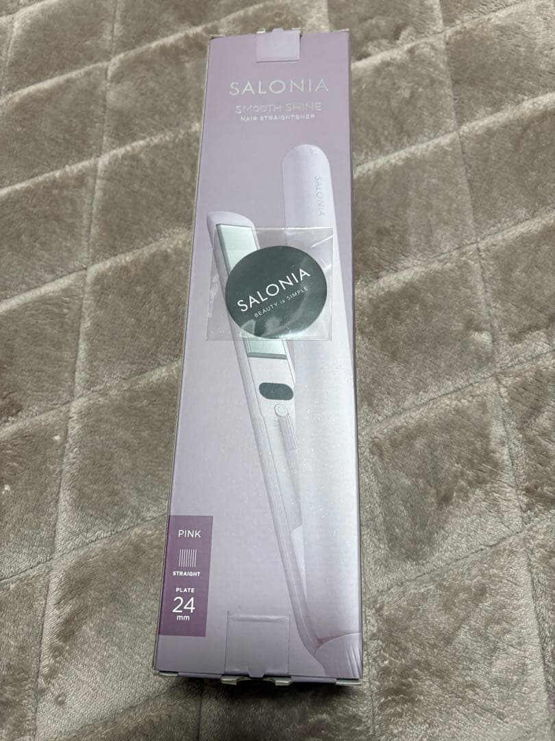 SALONIA ストレートヘアアイロン パープル新品未使用