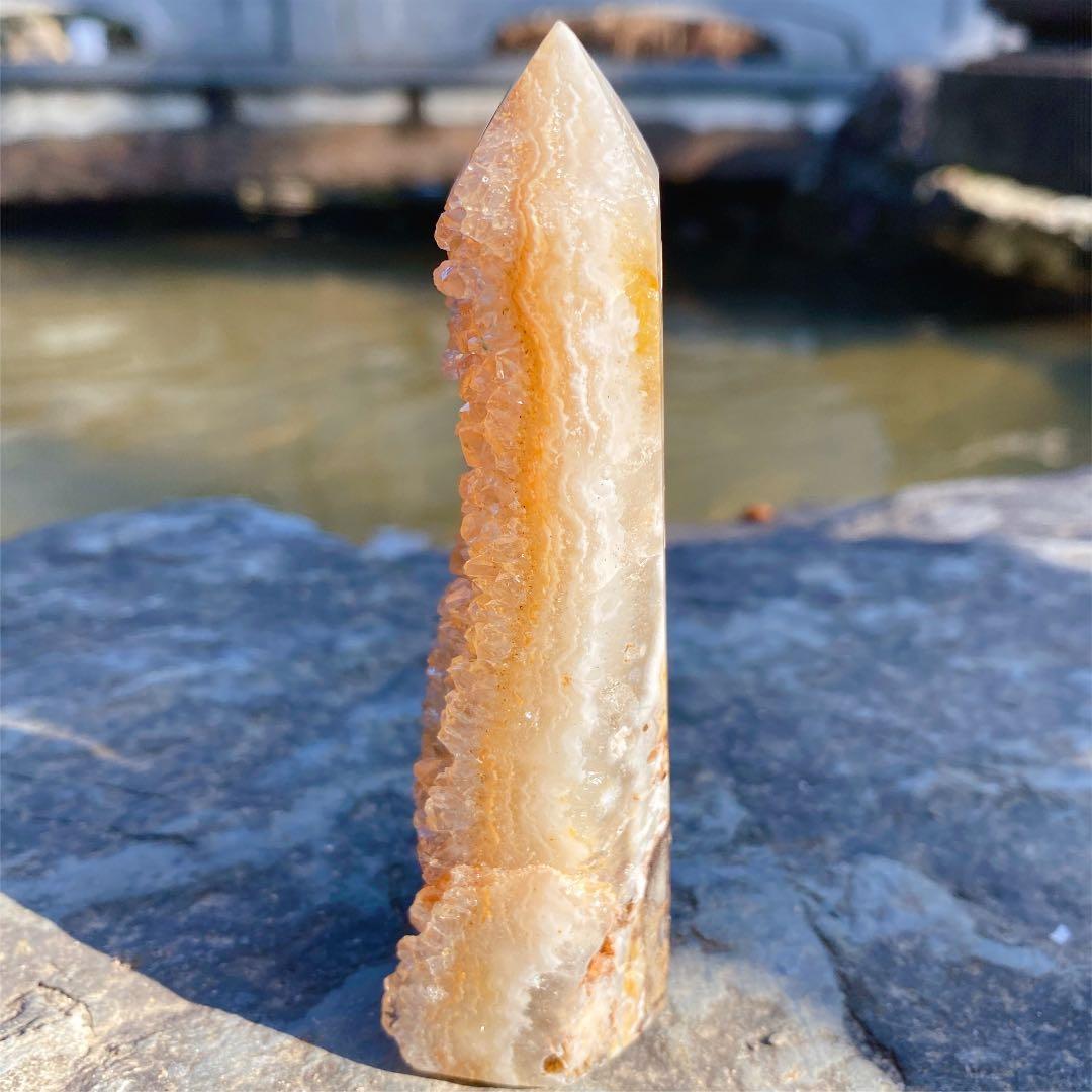 ゴールド　アメジスト 天然希少カラー　水晶原石　クォーツ　黄水晶