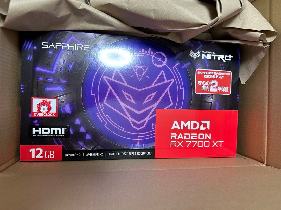 新品未開封Radeon RX 7700 XT GAMING OC 12GB