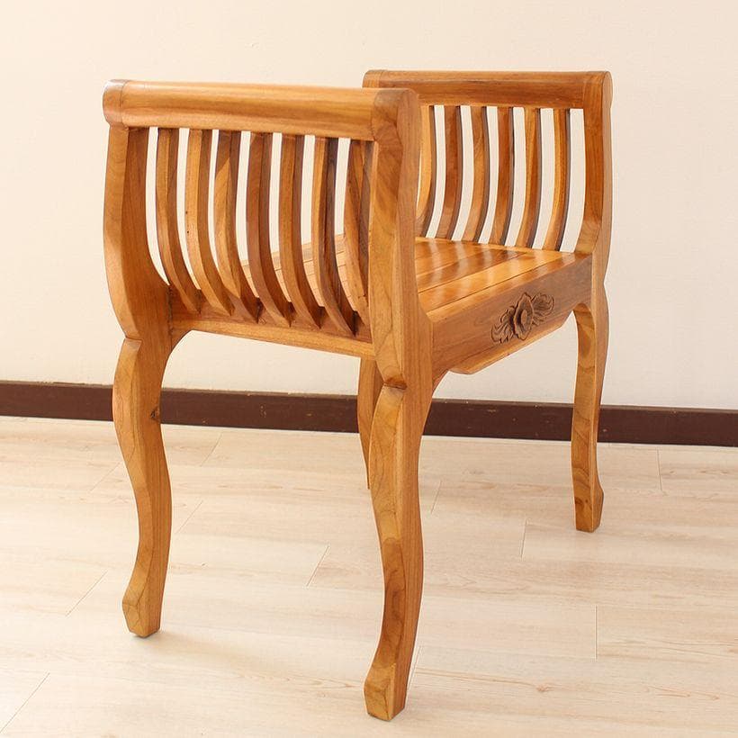 新品 アジアン チーク家具 無垢 デザインスツール リゾートチェア 椅子 腰掛