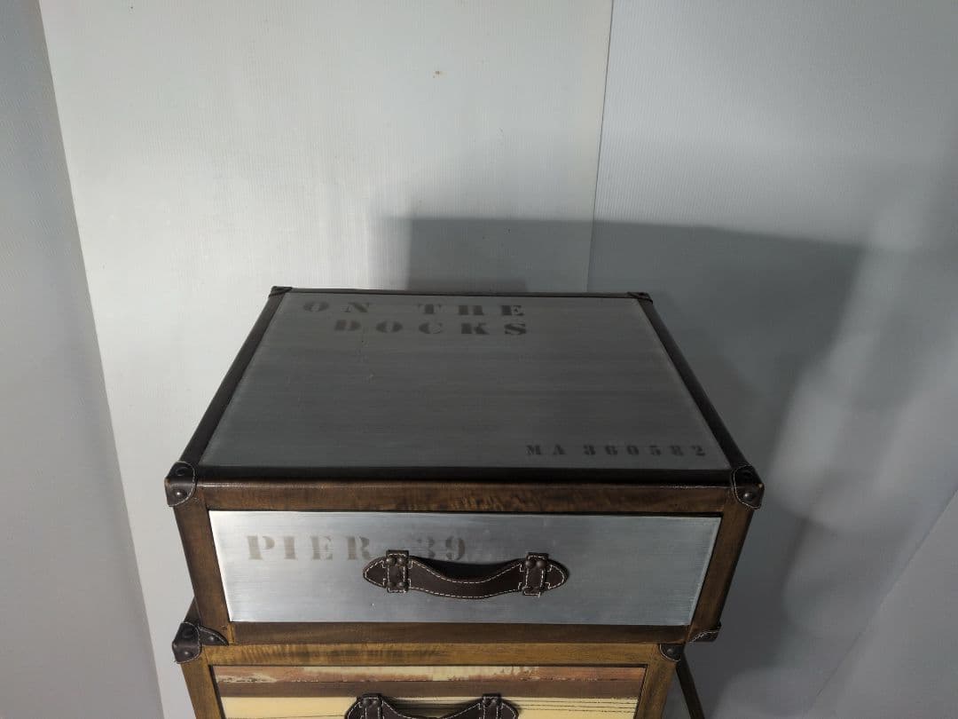 トランク風 収納チェスト　M2914