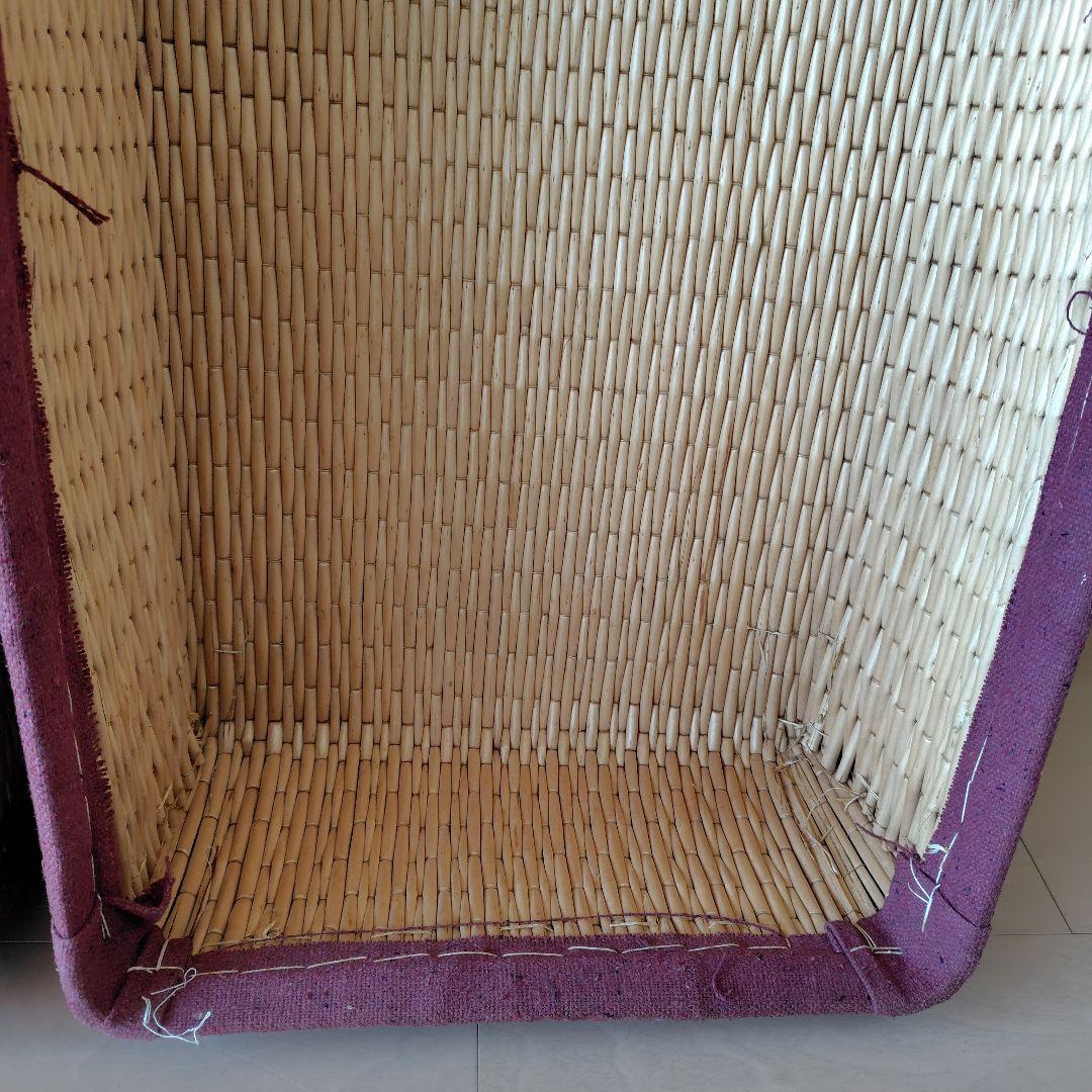 柳行李　大きめ　昭和レトロ　アンティーク籠