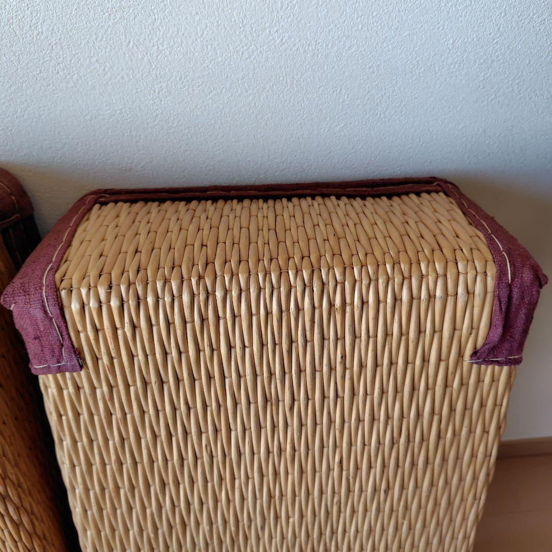 柳行李　大きめ　昭和レトロ　アンティーク籠