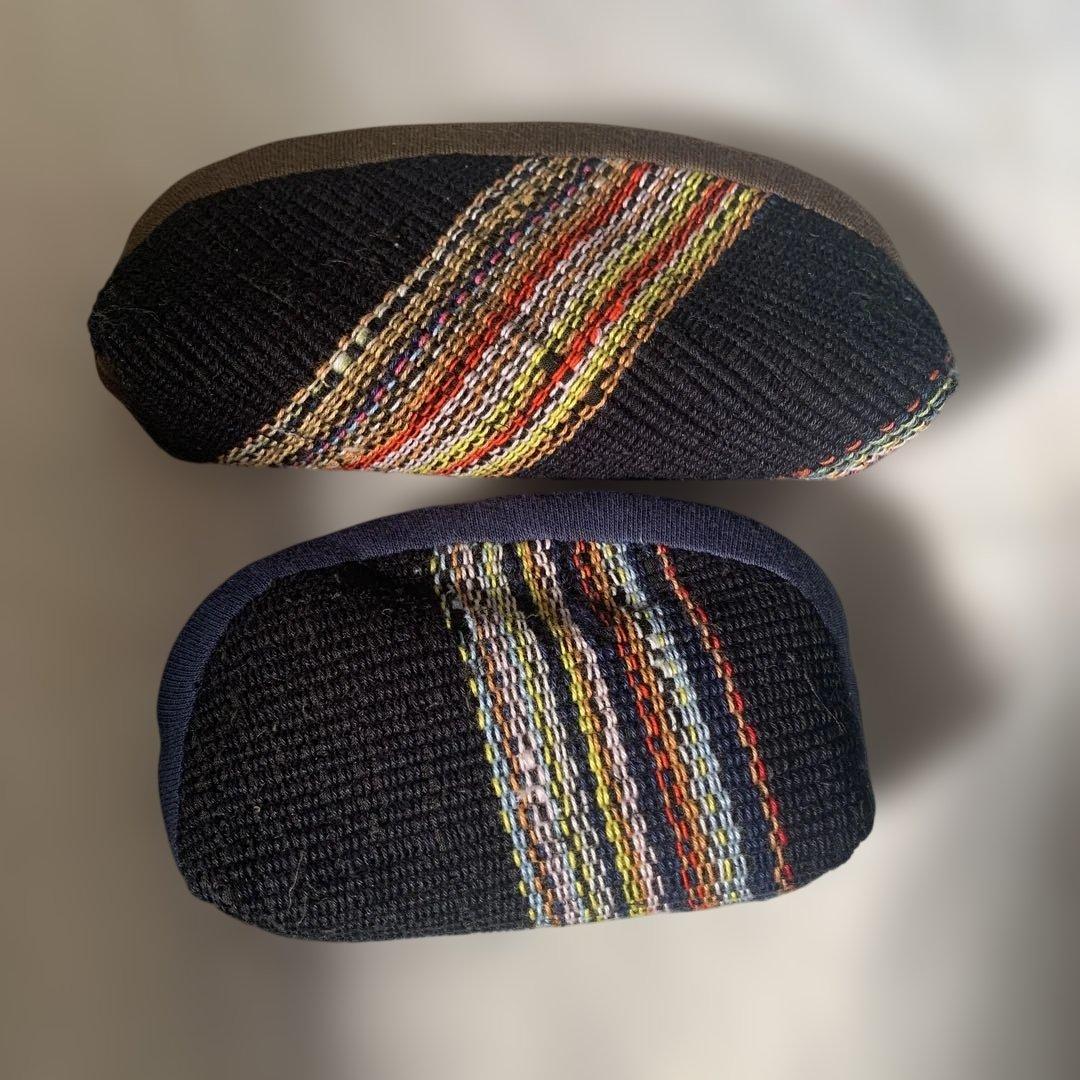 裂き織り　ハンドメイド　トートバッグ