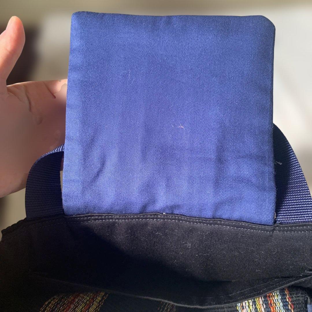 裂き織り　ハンドメイド　トートバッグ