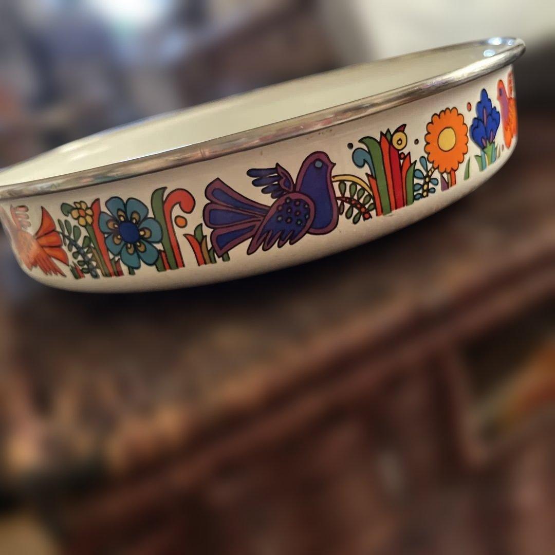 ヴィンテージ　ドイツアスター　ホーローフライパン￼約25センチ