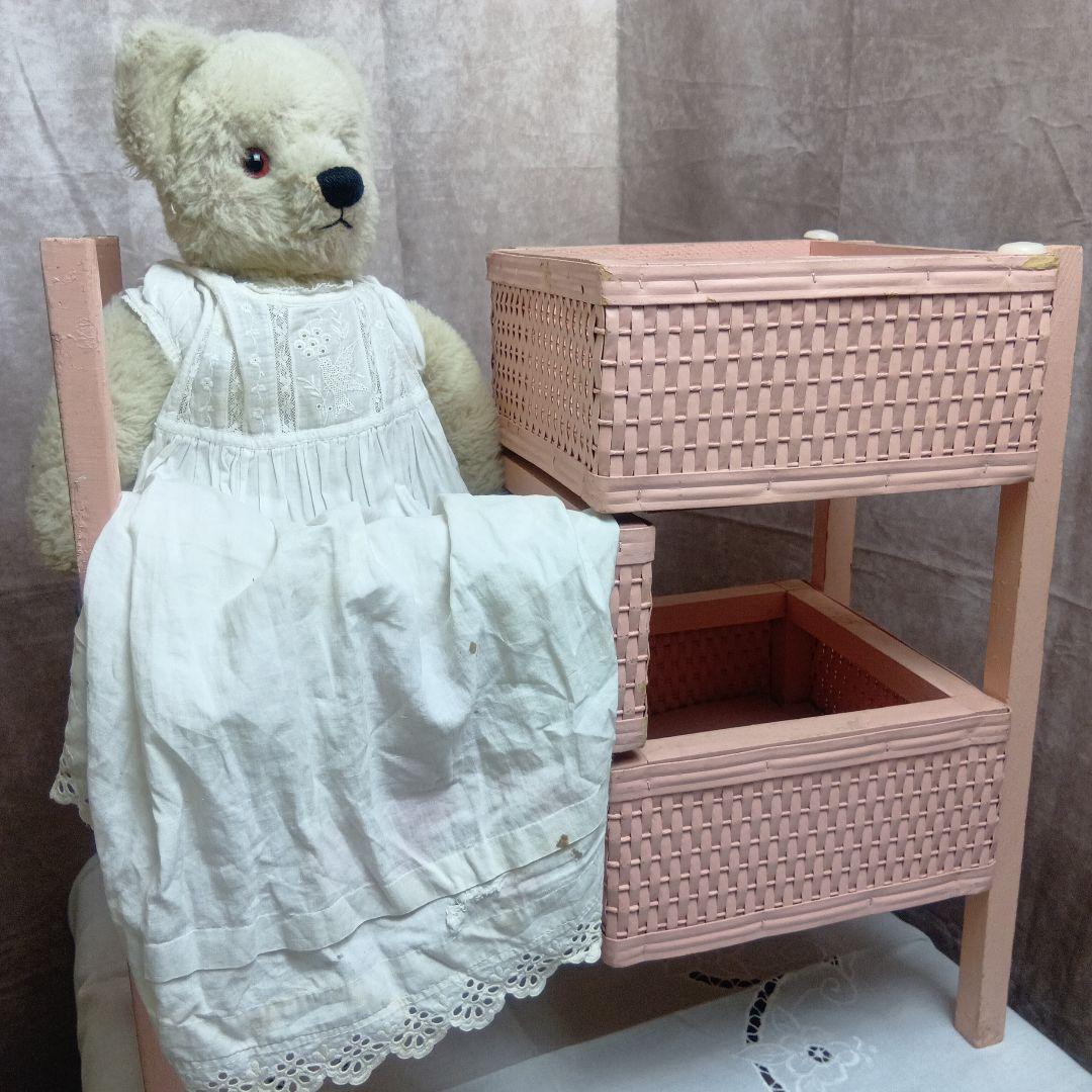 ♥夏の大特価Sale♥アメリカ製ヴィンテージ　ピンクの可愛い折りたたみ式飾り棚♥