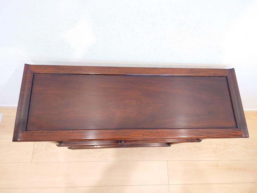 ★唐木家具 茶箪笥 飾り棚★検)アンティーク家具 すかし 和家具 ビンテージ